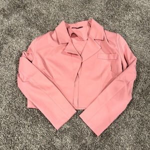 pink blazer